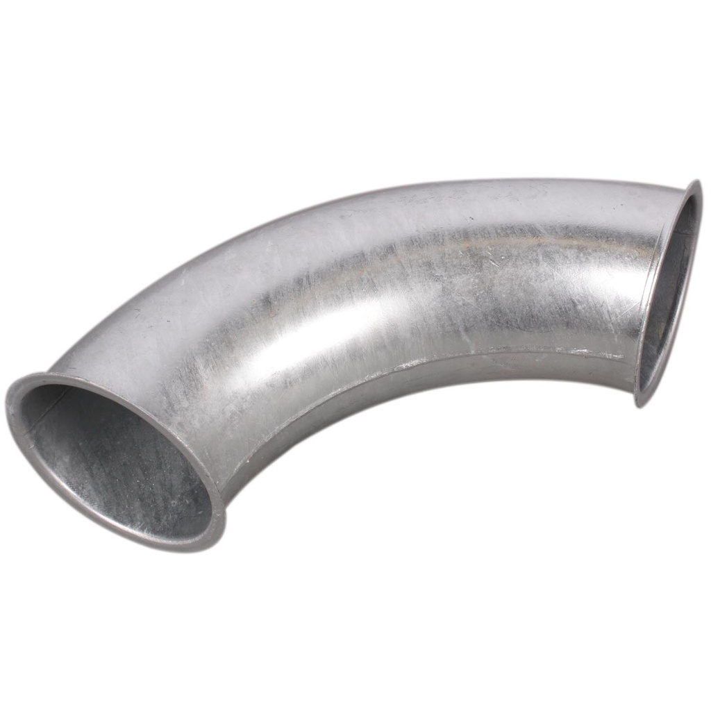 Pellet-Rohrbogen DN 100 mit Bördelrand