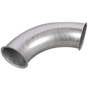 Pellet-Rohrbogen DN 100 mit Bördelrand