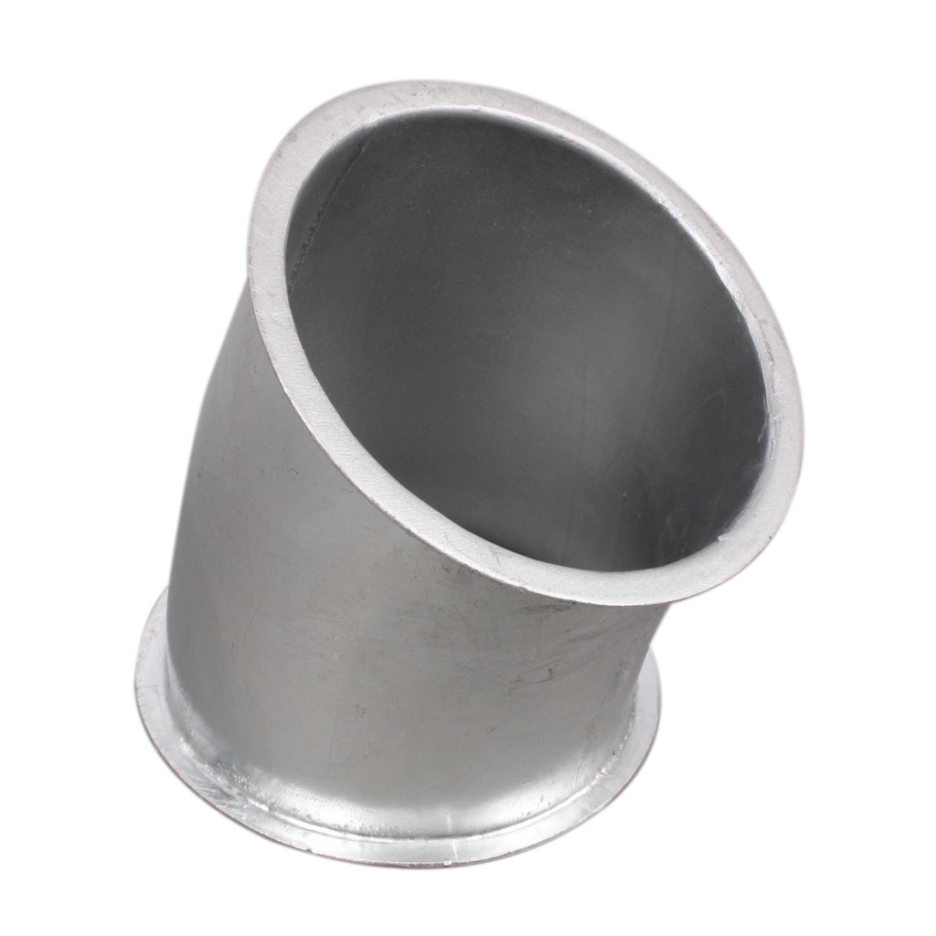 Pellet-Rohrbogen DN 100 mit Bördelrand
