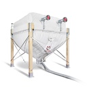 Pelletsilo Flexilo HOLZ von A.B.S. mit Holzgestell