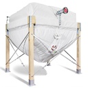 Pelletsilo Flexilo HOLZ von A.B.S. mit Holzgestell
