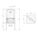 GFK-Kleinsilo CUBO 2 oder 3 m³