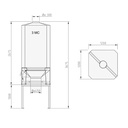 GFK-Kleinsilo CUBO 2 oder 3 m³