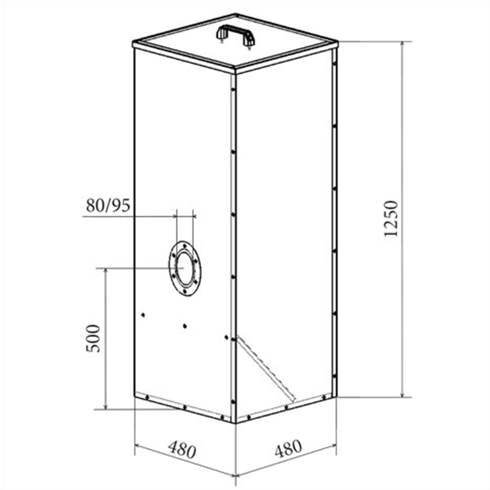 Pellet-Vorratsbehälter ATMOS 250 Liter