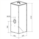 Pellet-Vorratsbehälter ATMOS 250 Liter