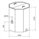 Pellet-Vorratsbehälter ATMOS 1.000 Liter