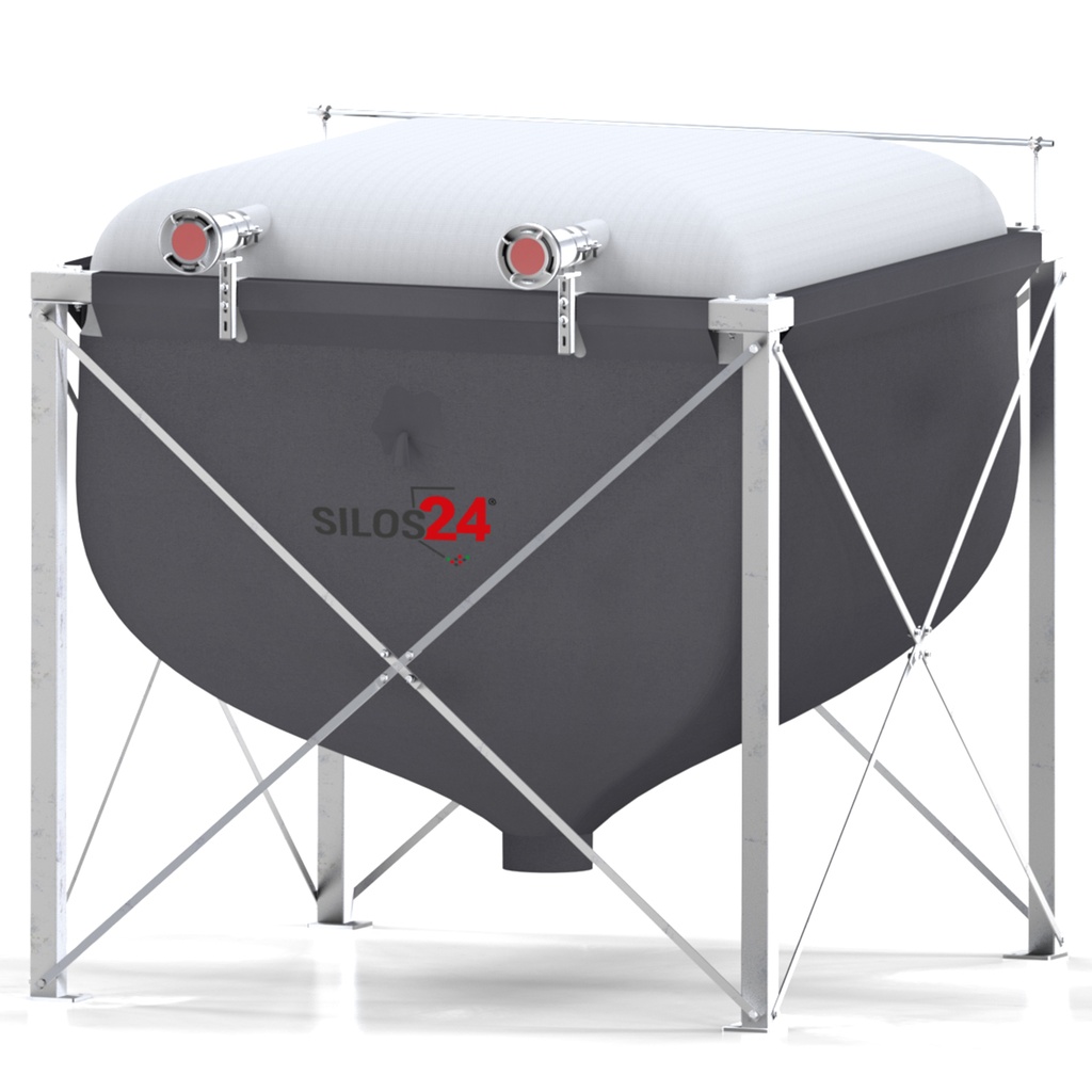 UV-beständiges Pelletsilo mit Stahlgestell