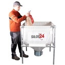 Mini-Silo-Set 600 l: Absaugtopf, Auflagegitter und Deckel