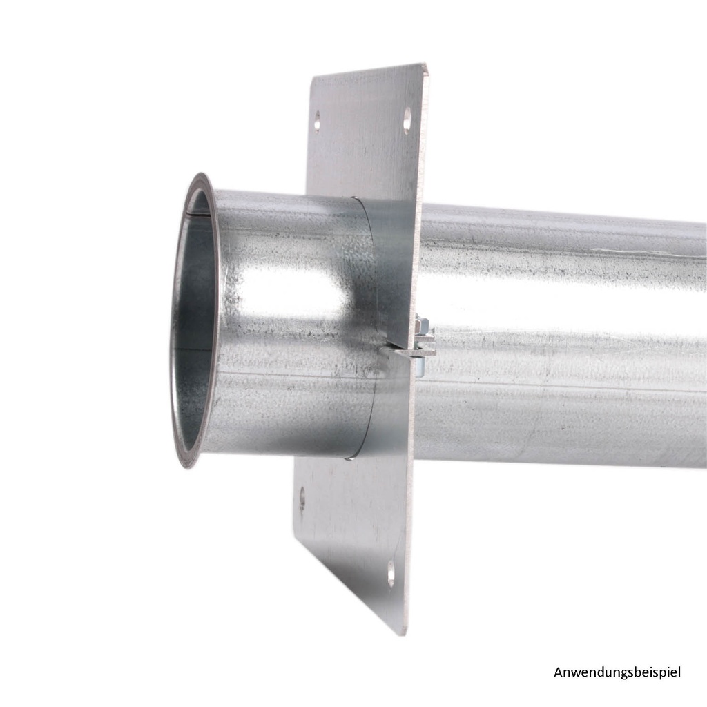 Wandflanschplatte 2-teilig DN 100