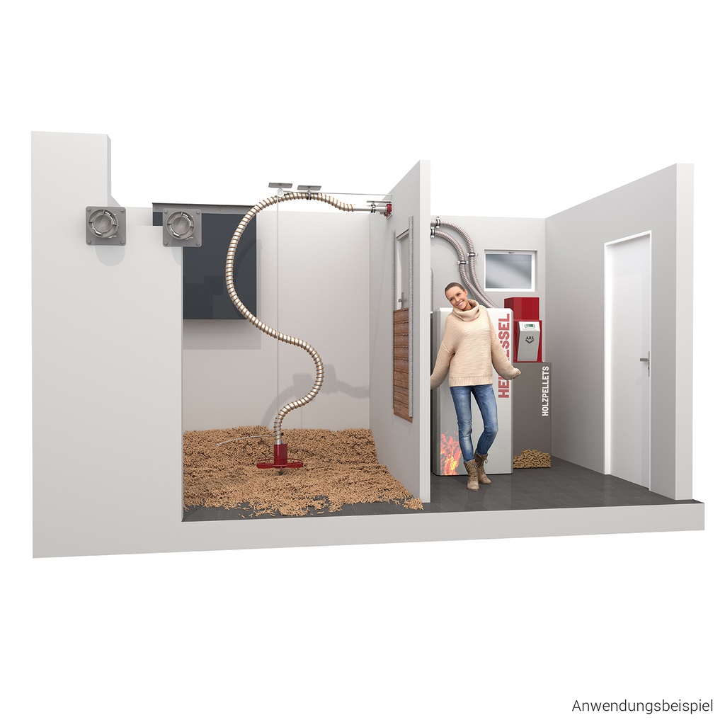 Set: Pelletsauger VACUPELLET mit Pelletbox 200 l
