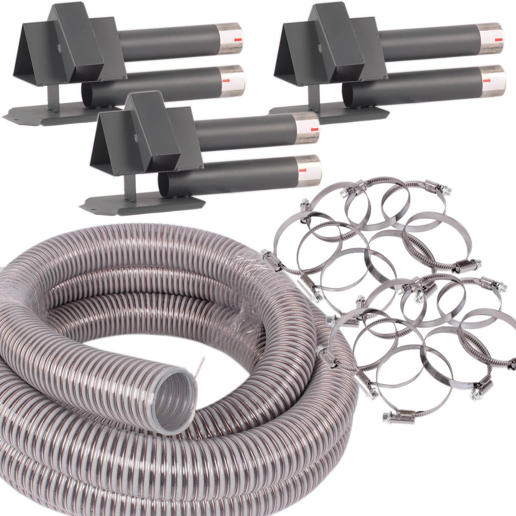 Saugsonden-Set mit Förderschlauch und Schellen