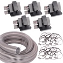 Saugsonden-Set mit Förderschlauch und Schellen