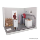 Set: Pelletsauger VACUPELLET mit Saugsonden und Schlauch
