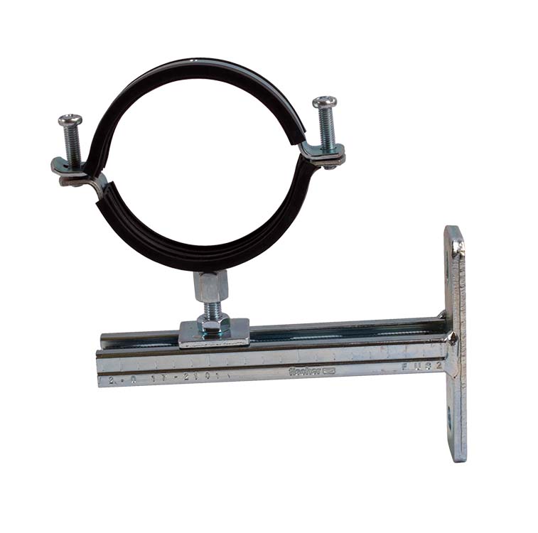 Montage-Set: Auslegerkonsole 200 mm mit 1 Massivrohrschelle