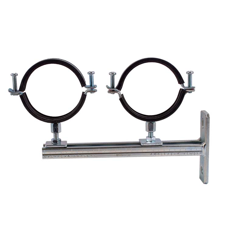 Montage-Set: Auslegerkonsole 300 mm mit 2 Massivrohrschellen