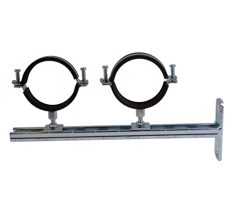 Montage-Set: Auslegerkonsole 450 mm mit 2 Massivrohrschellen