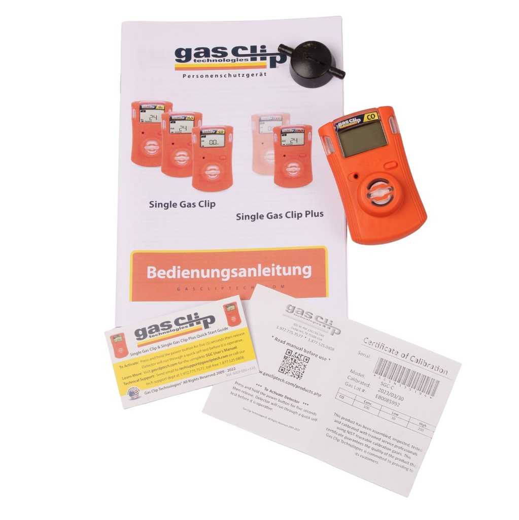 CO-Personenschutzgerät „Single Gas Clip“