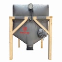 Silotec Pelletsilo HPS ÖKO mit Zentralauslauf, Holzgestell