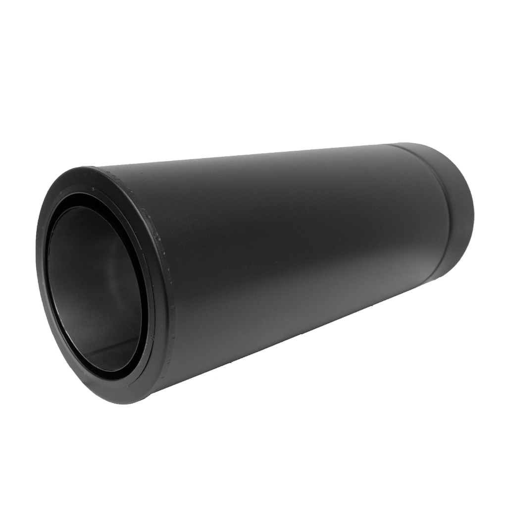 DW NEO SCHWARZ Rohre.500 mm mit integr.Wandfutter · Ø130