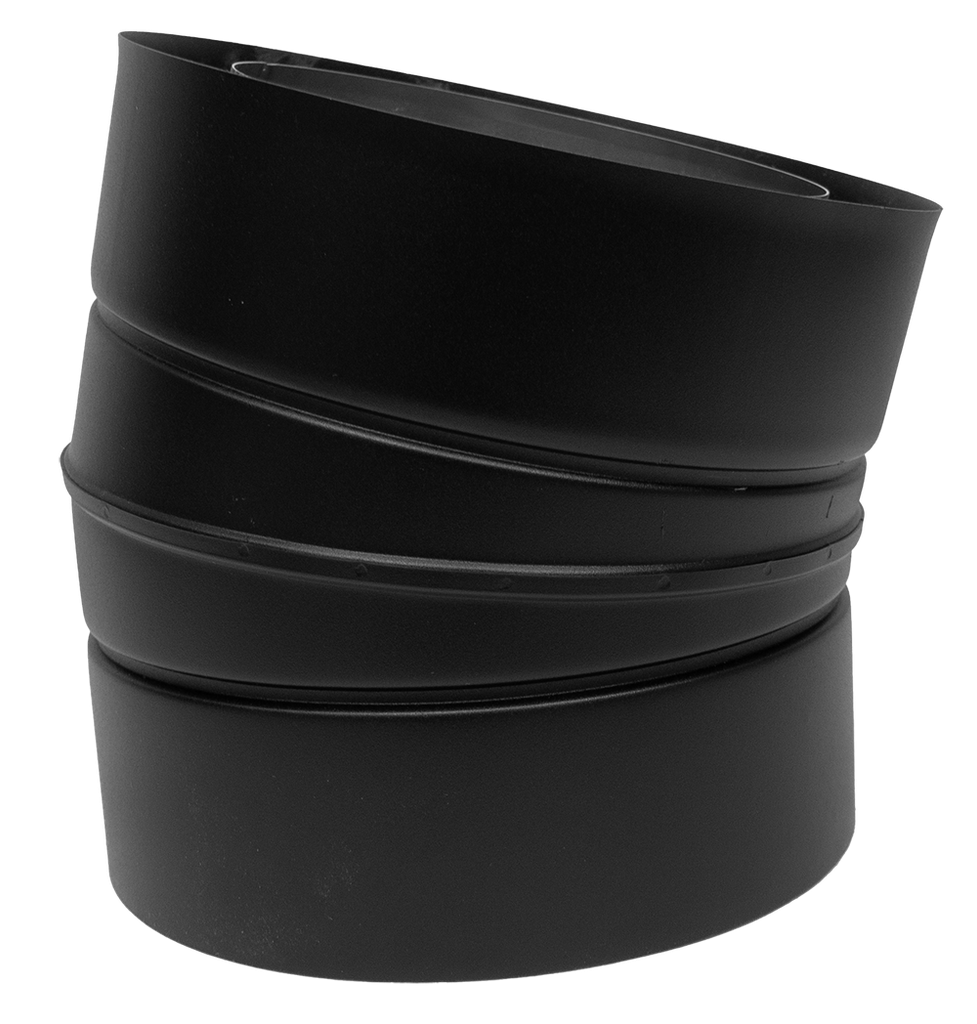 DW NEO SCHWARZ Bogen 15° · Ø130