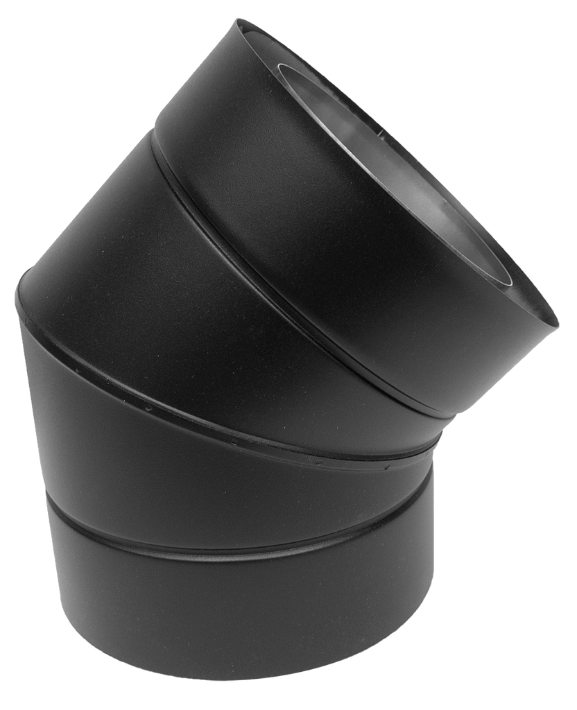 DW NEO SCHWARZ Bogen 45° · Ø130