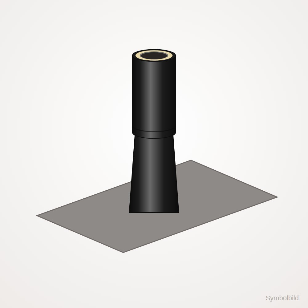 Dachdurchführung "Eco Green"5° - 15° Ble · Ø150 · DW-NEO schwarz