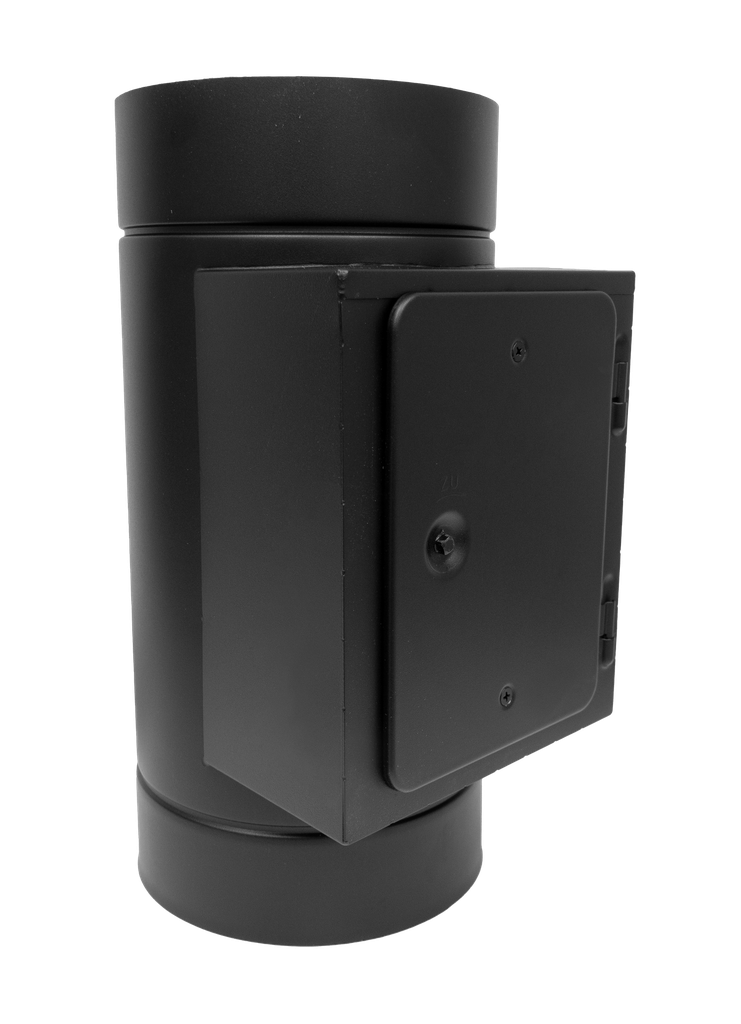 [NESC200-023] DW NEO SCHWARZ Reinigungsöffnung mit ES · Ø200
