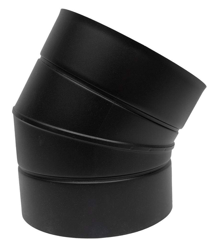 DW NEO SCHWARZ Bogen 30° · Ø200