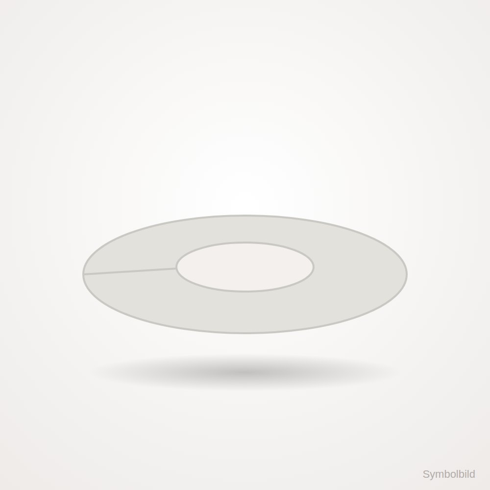 DW-NEO Deckenblende 1°-65°, einteilig mit Hinterl. Weiß · Ø130 · DW-NEO weiß