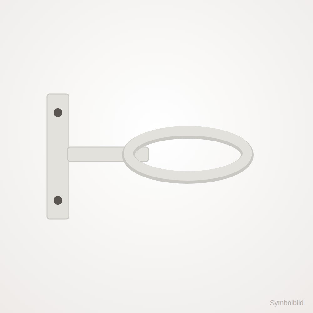 DW NEO Wandhalter 50 -250 mm Abstand, Weiß · Ø200 · DW-NEO weiß
