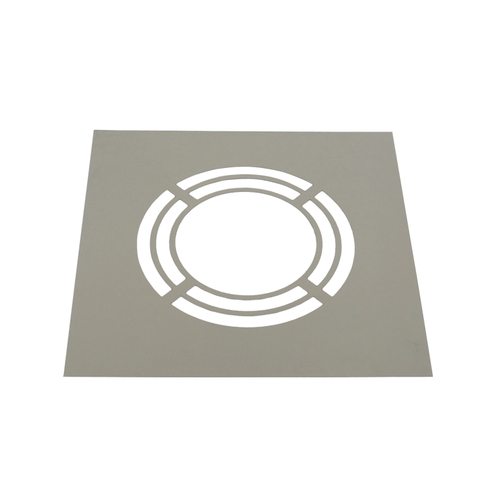 [DWP-080-169] Deckenblende für Hinterlüftung einteilig 0° Neigung · Ø80 · DWP