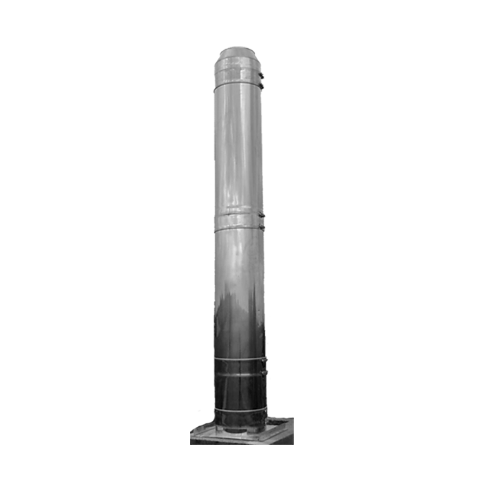 [20-180-024] SK-Verlängerung Höhe ca. 1100 mm mit Reinigung rund · Ø180 · System 20