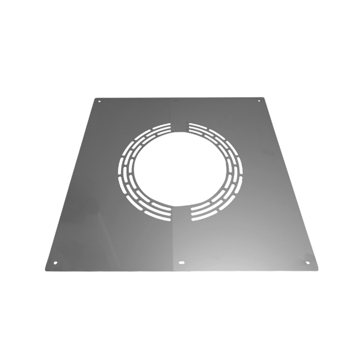 [20-200-710-H00] Untersichtblende hinterlüftet für 0° Neigung · Ø200 · System 20