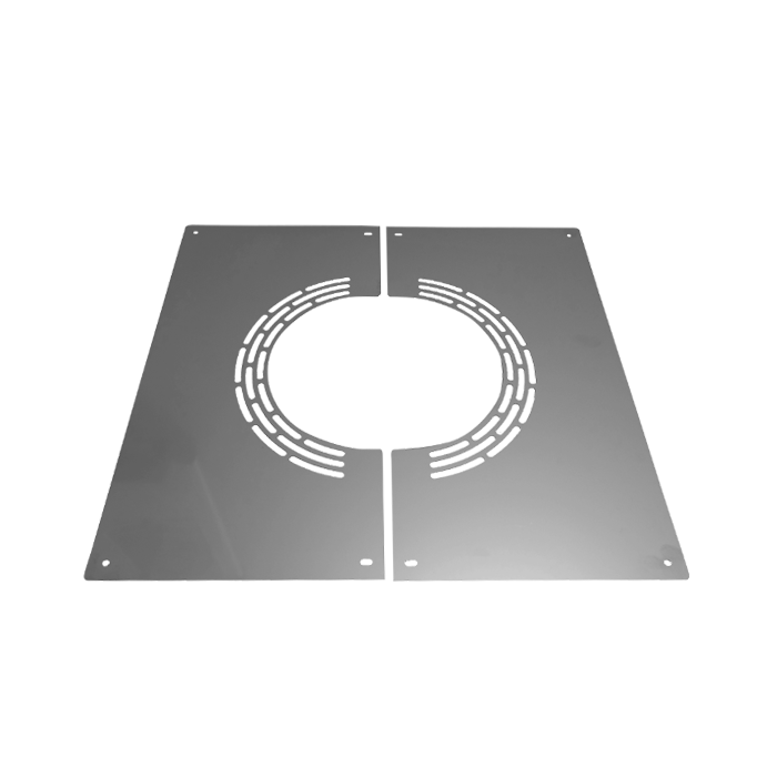 [20-250-710-H15] Untersichtblende hinterlüftet für 0°-15° Neigung · Ø250 · System 20