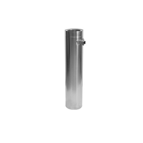 Rohrelement 1000 mm mit Aufnahme für Wandhalter · Ø130 · DWDG