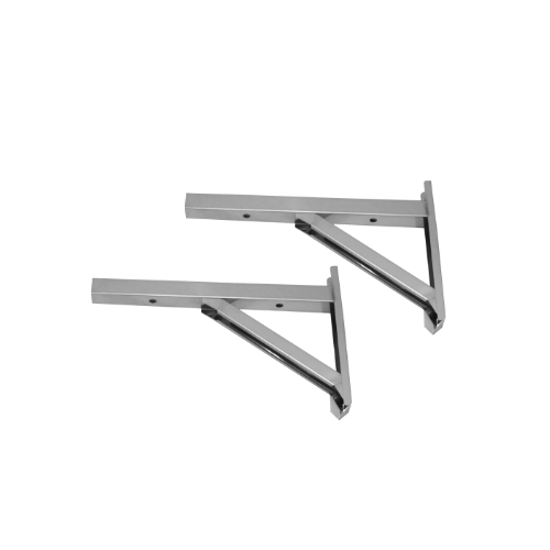 [DWDG-150-116-V] Wandkonsole Schiene 500 mm TYP K 500 Gebürstet · Ø150 · DWDG