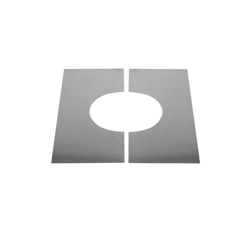 [DWDG-150-167] Decken / Wandblende zweiteilig 0° Neigung · Ø150 · DWDG