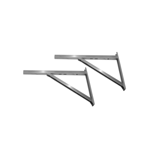 Wandkonsole Schiene 750 mm TYP K 75 Gebürstet · Ø180 · DWDG