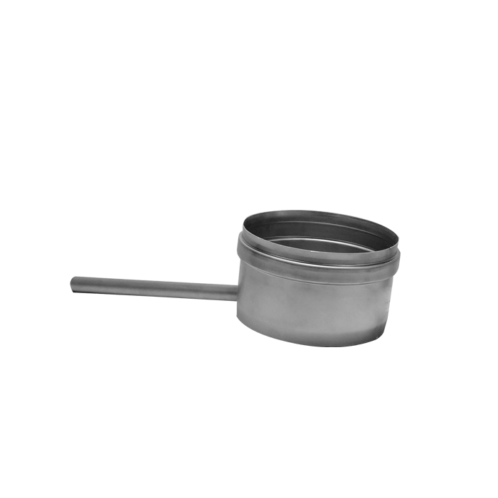 [EW20-200-015] Kondensatschale mit Ablauf 250 mm Länge · Ø200 · EW