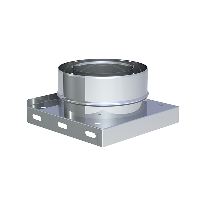 Grundplatte mit 2x1/2" Nippel · Ø130 · DTG