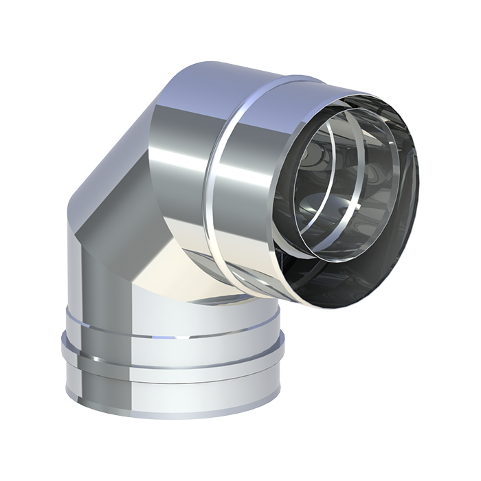 [DTG-130-485] Winkel 90° starr exzentrisch · Ø130 · DTG