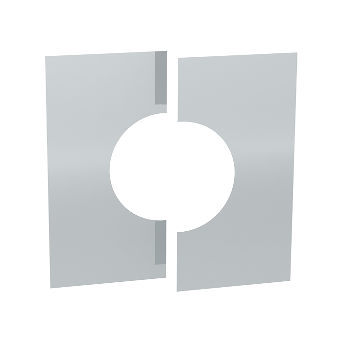 [DTG-130-700] Deckenblende zweiteilig 0° · Ø130 · DTG