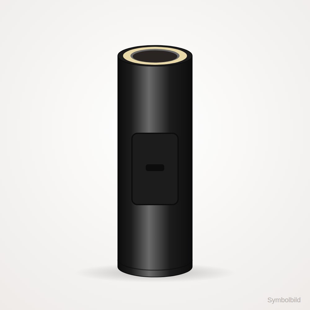 Rohrelement 500 mm mit Reinigung Schwarz