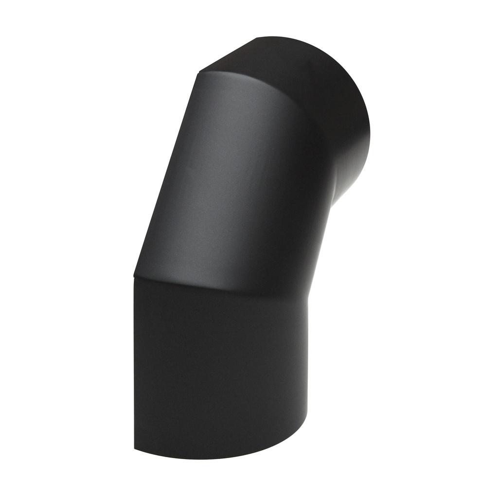 [SH118-130-sw] Thermoschild schwarz seitlich für 3teiligen Bogen 90° Ø130mm