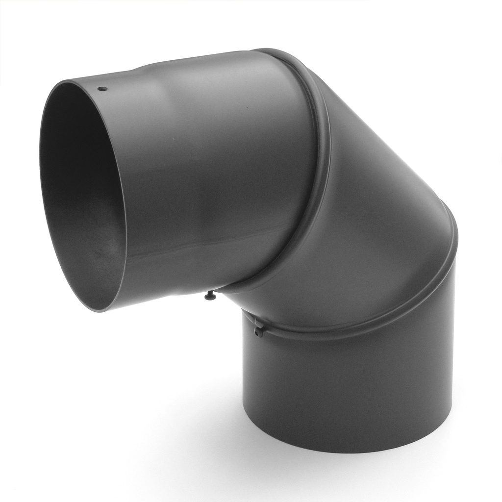 [SH030-130-gg] RR gussgrau Ø130mm Bogen 0-90° ohne Tür