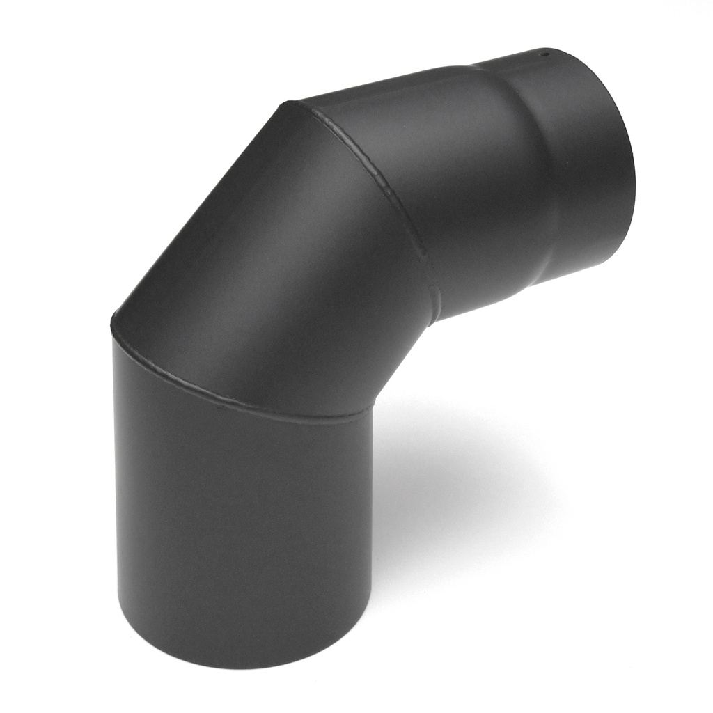 [SH019-130-gg] RR gussgrau Ø130mm Bogen 90° - 3teilig, ohne Tür