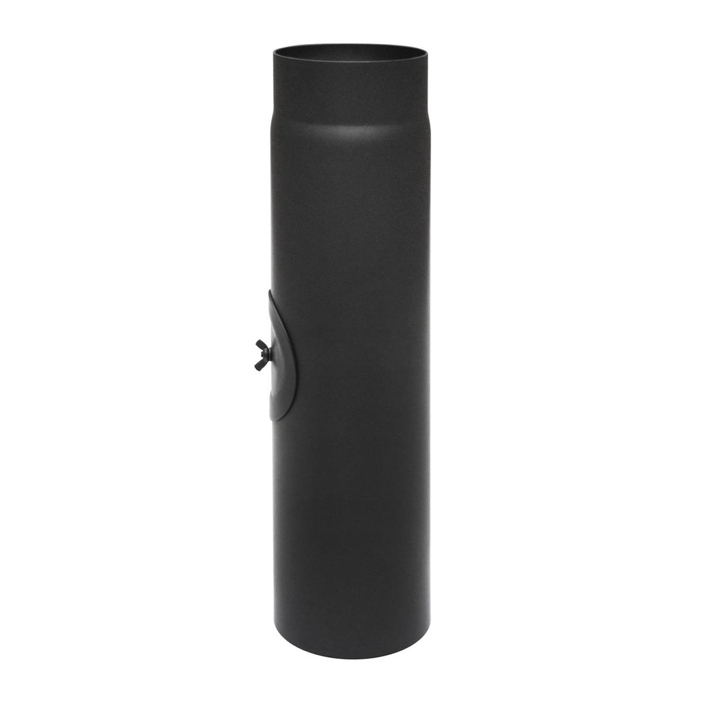 [SH035-150-sw] RR schwarz Ø150mm L: 500mm Zugregulierung