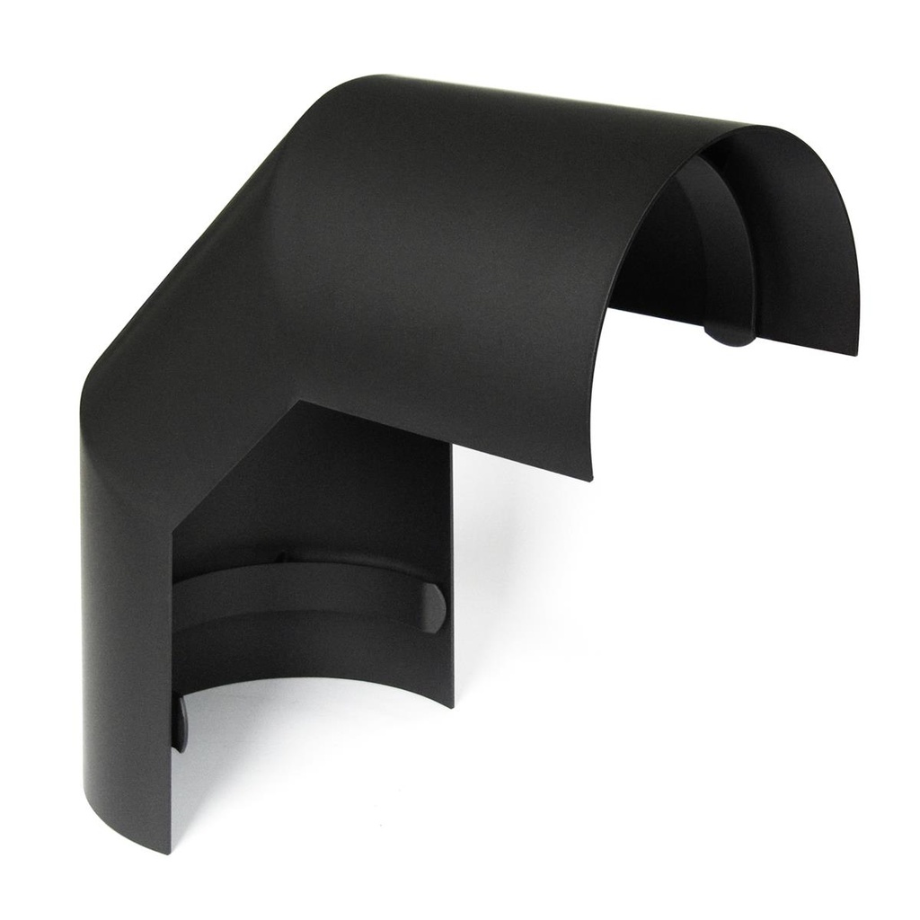 [SH095-150-sw] Thermoschild schwarz für 3teiligen Bogen 90° Ø150mm