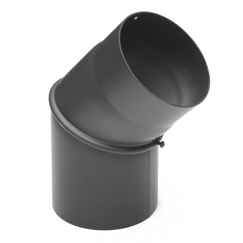 [SH133-150-gg] RR gussgrau Ø150mm Bogen 0-45° ohne Tür