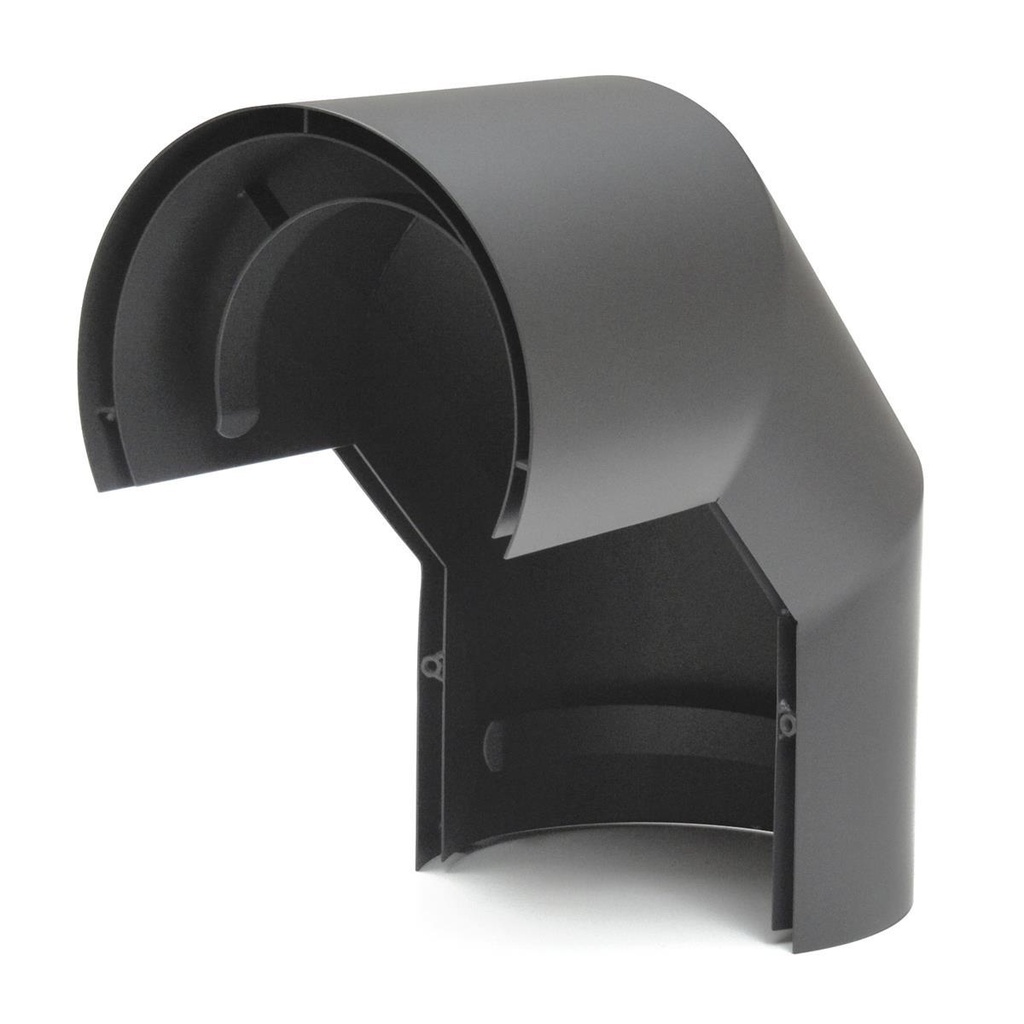 [SH122-150-gg] Thermoschild gussgrau doppelt für 3teiligen Bogen 90° Ø150mm